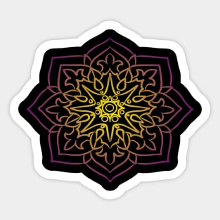 Mandala art drawing for gift Sticker